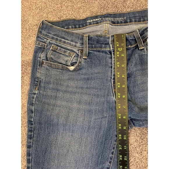 Old Navy Women's Jeans Size 6 Regular Blue Denim Curvy Mid Rise Stretch GUC - Picture 8 of 13